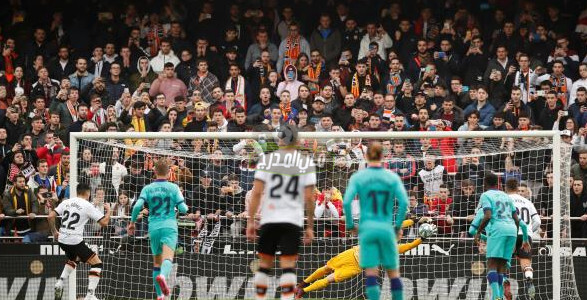 التشكيل الرسمي لمباراة برشلونة ضد فالنسيا في الدوري الاسباني