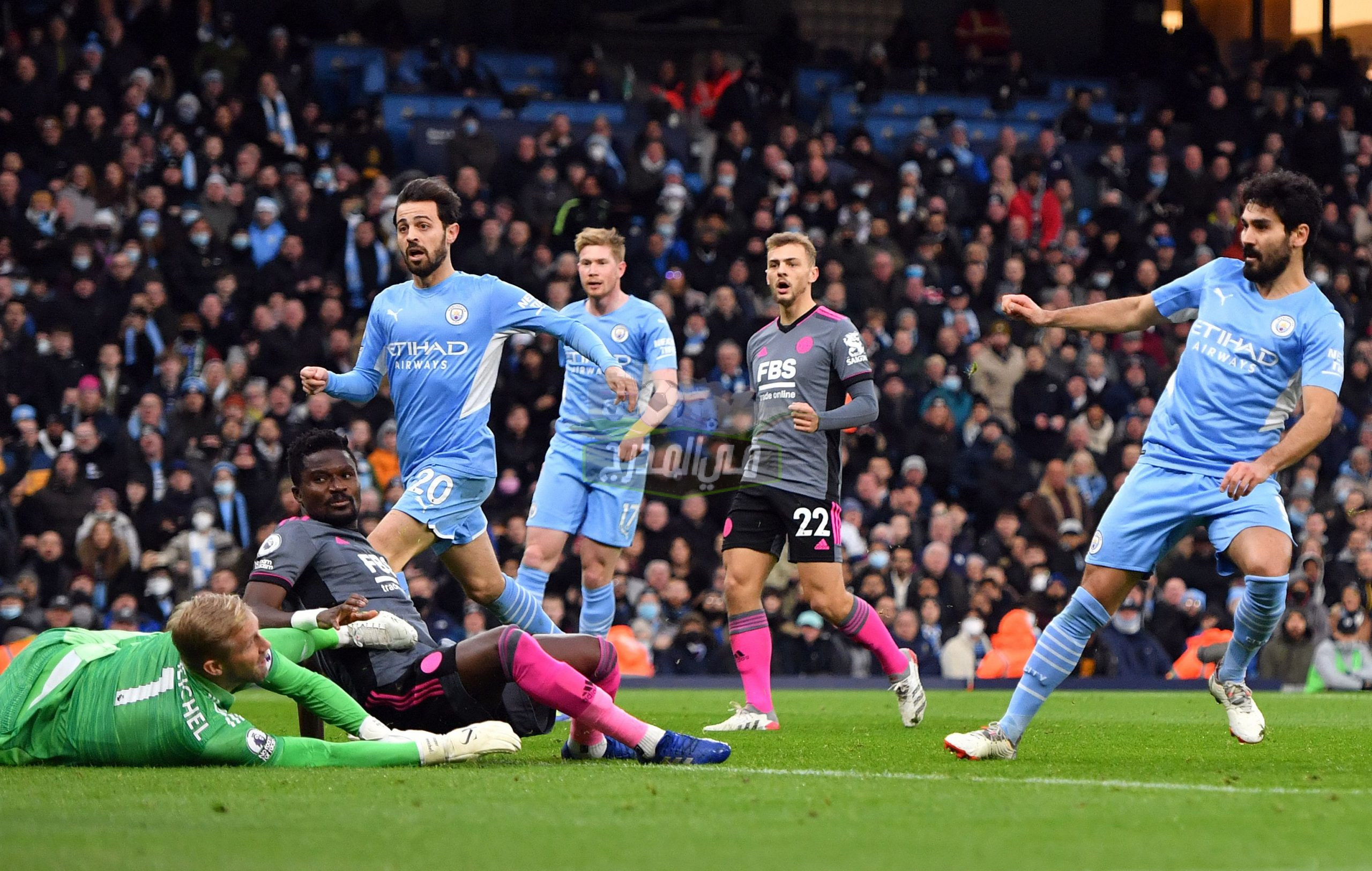 ملخص ونتيجة مباراة مانشستر سيتي ضد ليستر سيتي Man City vs Leicester في الدوري الإنجليزي