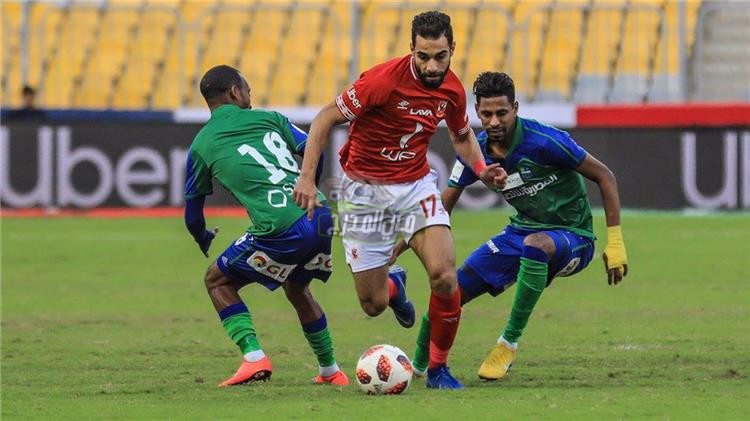 القنوات الناقلة لمباراة الاهلي ومصر المقاصة الثلاثاء 2022/2/22 في الدوري المصري