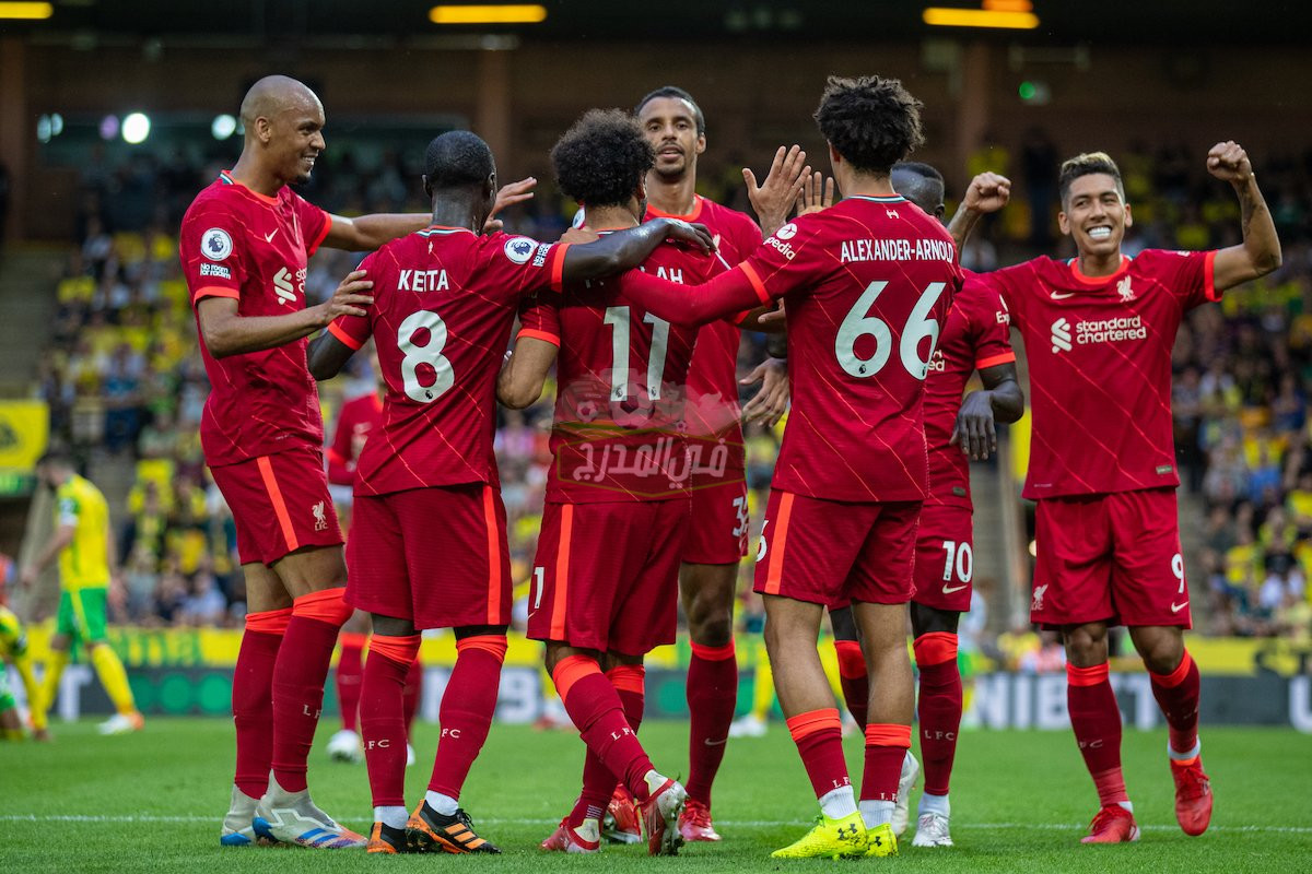 ترتيب الدوري الانجليزي بعد مباراة ليفربول ونوريتش سيتي liverpool vs norwich city