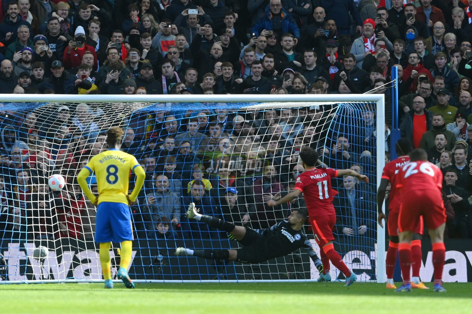 ترتيب هدافي الدوري الانجليزي بعد هدف محمد صلاح في مرمي برايتون liverpool vs brighton ي