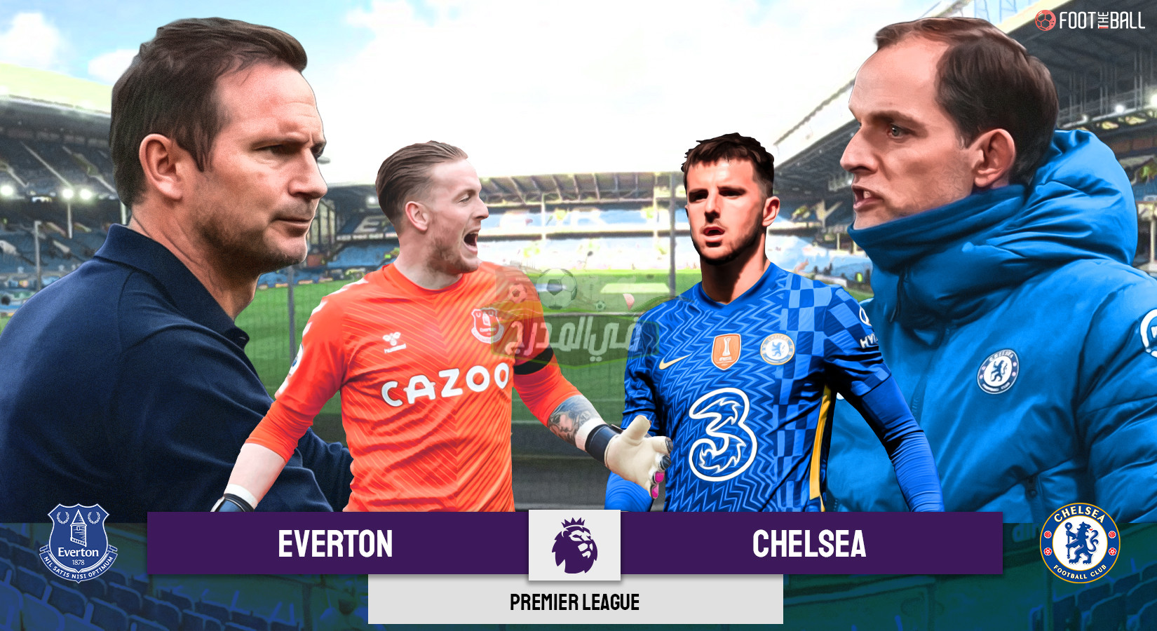 القنوات المفتوحة الناقلة لمباراة تشيلسي وإيفرتون Chelsea vs Everton في الدوري الإنجليزي