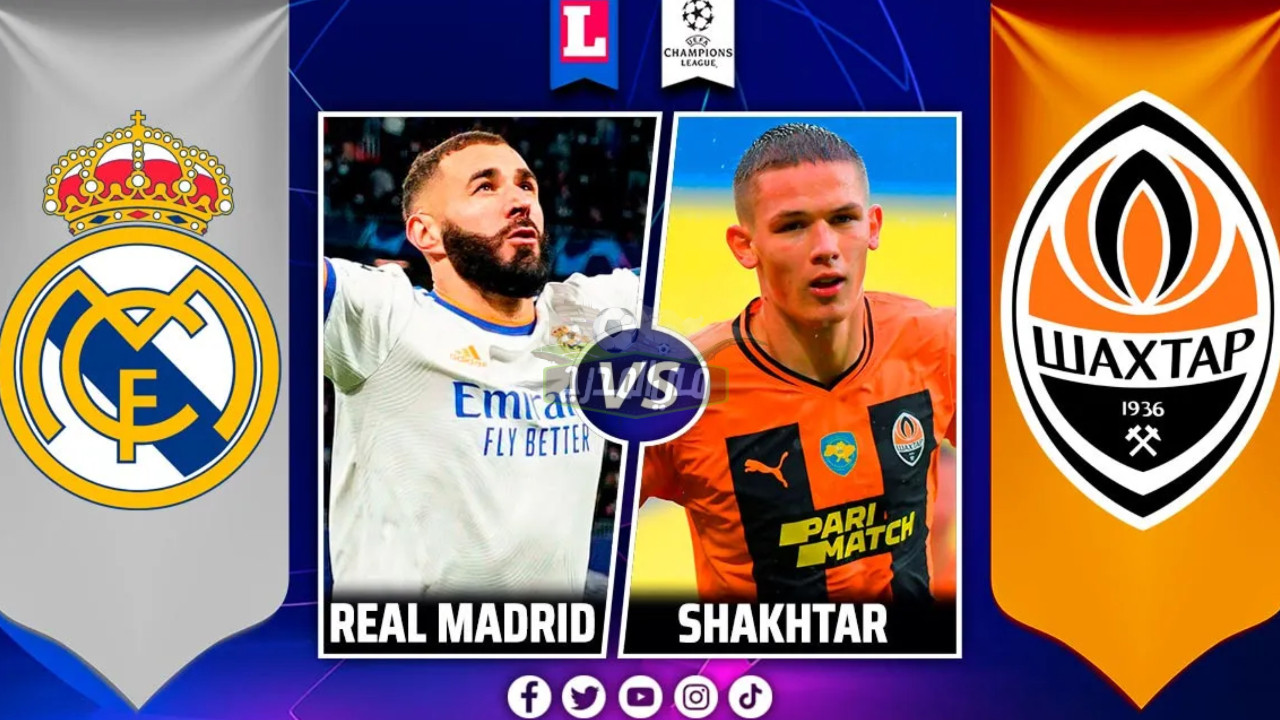 القنوات المفتوحة الناقلة لمباراة ريال مدريد وشاختار دونيتسك Real Madrid vs Shakhtar Donetsk في دوري أبطال أوروبا