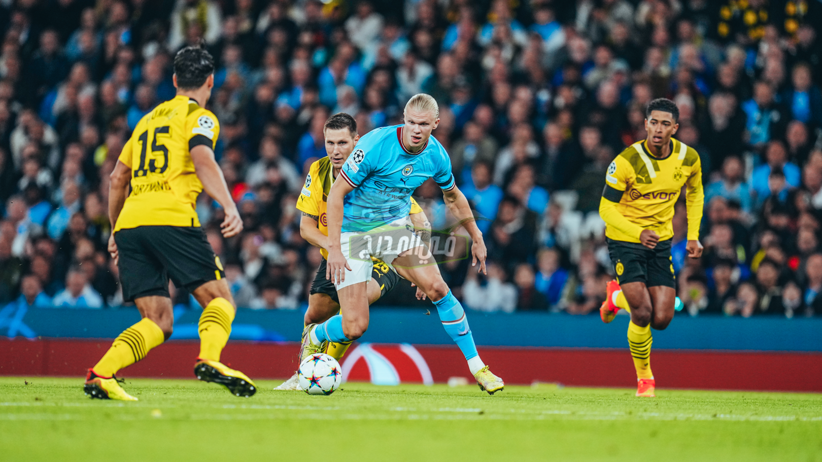 نزلها دلوقتي… تردد القنوات المفتوحة الناقلة لمباراة مان سيتي وبوروسيا دورتموند اليوم الثلاثاء Man City vs Borussia Dortmund بدوري أبطال أوروبا