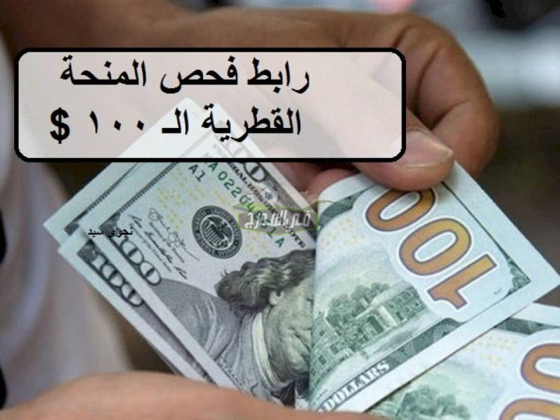 رابط فحص المنحة القطرية 100 دولار شهر 10 والشروط المطلوبة للحصول عليها