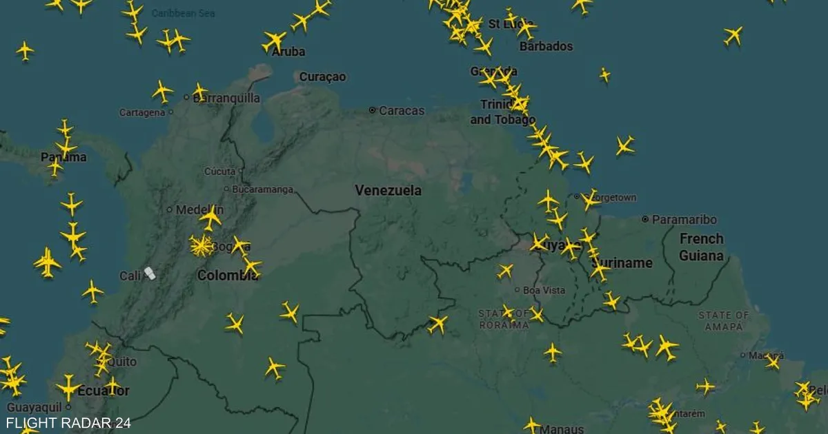 «تحسبًا لهجمات أميركية، الطائرات تتجنب الأجواء الفنزويلية»
