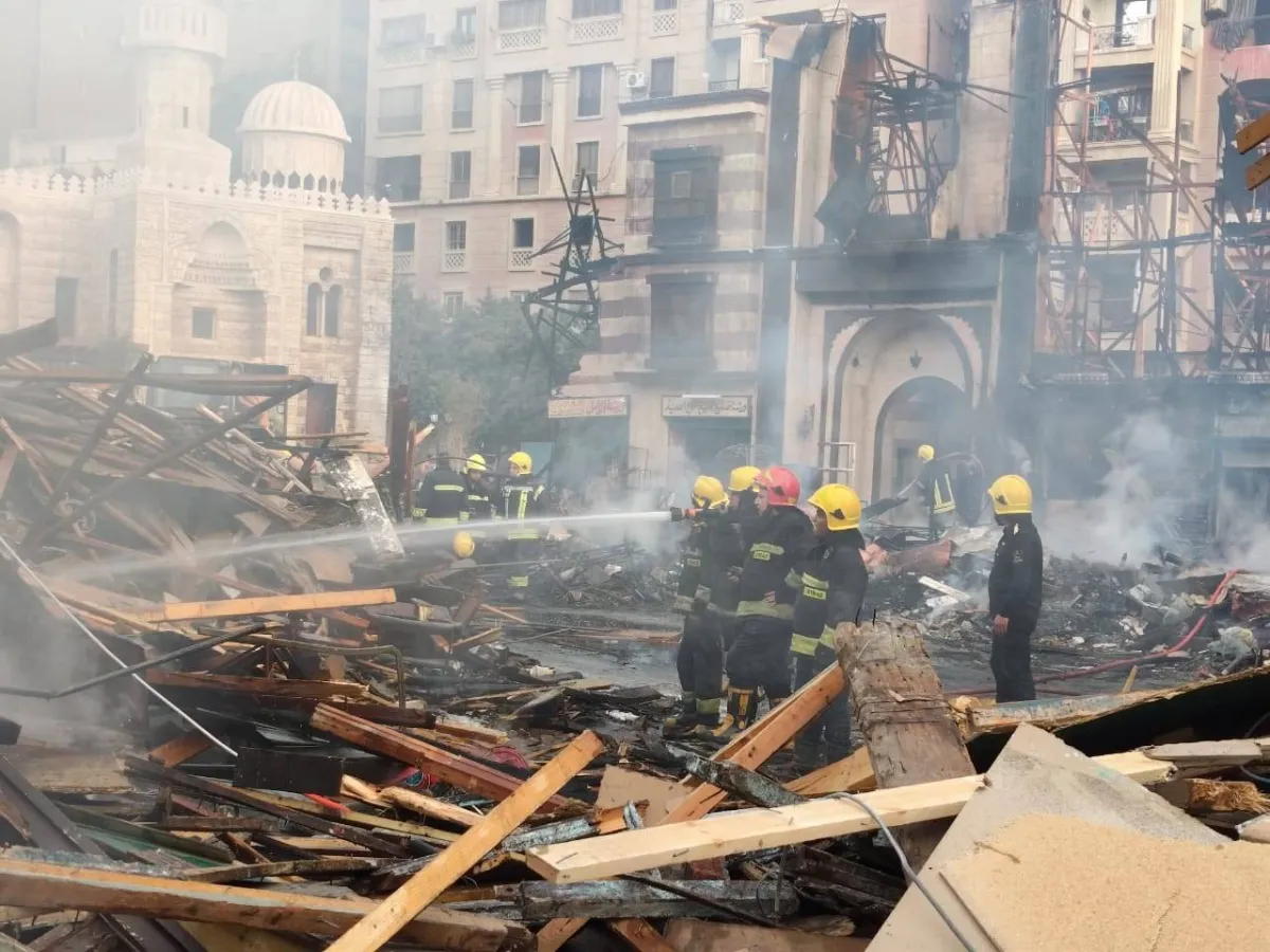 «حريق يعيق تصوير الكينج في ستوديو مصر»