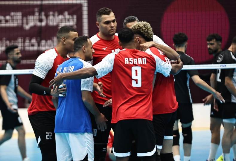 «انتصار مستحق لمصر على فلسطين في بداية مشوارها بكأس التحدي العربي للكرة الطائرة»