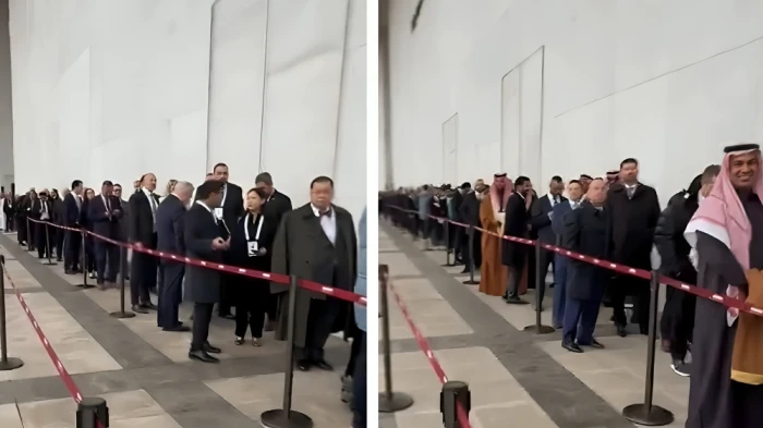 «مئات التنفيذيين ورؤساء الشركات الأمريكية يتزاحمون في أطول طابور لحضور منتدى الاستثمار الأمريكي السعودي في واشنطن»