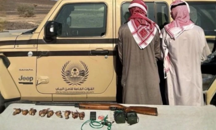 «القبض على مواطنين لممارستهما الصيد بدون ترخيص في المدينة والعقوبات المقررة بحقهما»