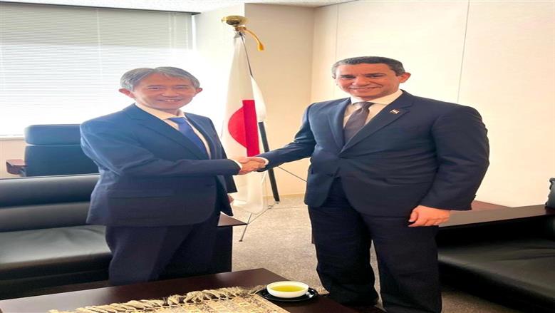 «جهود دبلوماسية لتوسيع آفاق التعاون» سفير مصر باليابان يتناول مع مساعد وزير الخارجية الياباني سبل تعزيز الشراكة الاستراتيجية