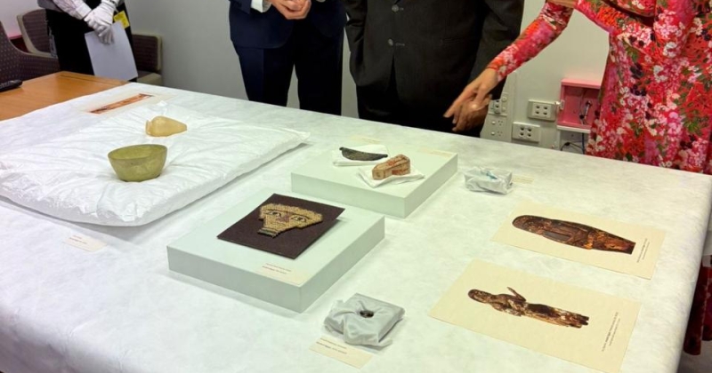 «مصر تبرز تاريخها العريق باستعادة 17 قطعة أثرية فرعونية نادرة من أستراليا»