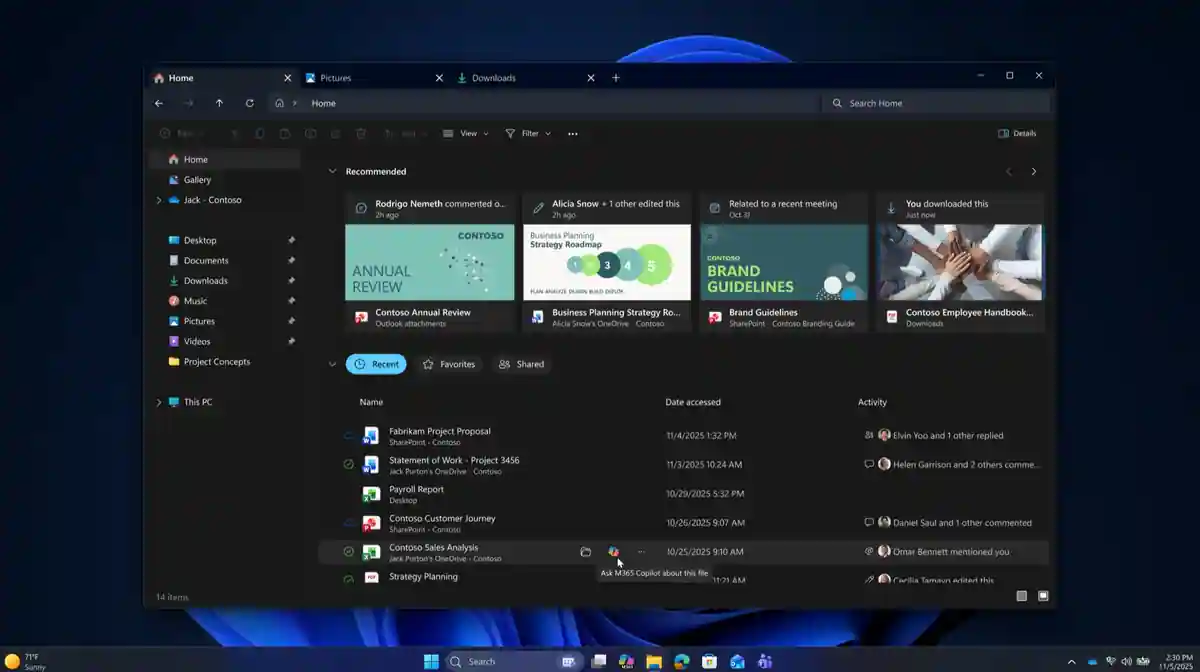 «استعدوا لتجربة جديدة» ويندوز 11 يطلق “مدقق لغوي” ذكي مع تحديثات جذرية في مستكشف الملفات