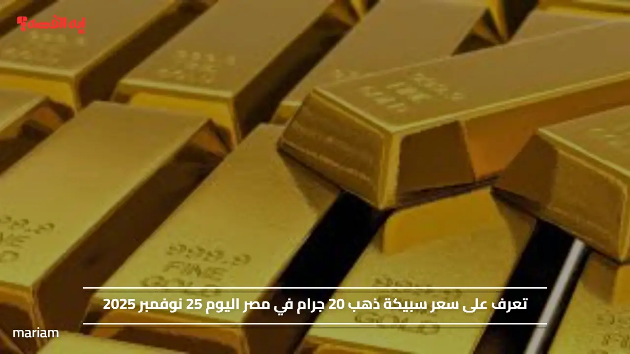 «سعر سبيكة الذهب 20 جرام في مصر اليوم 25 نوفمبر 2025»