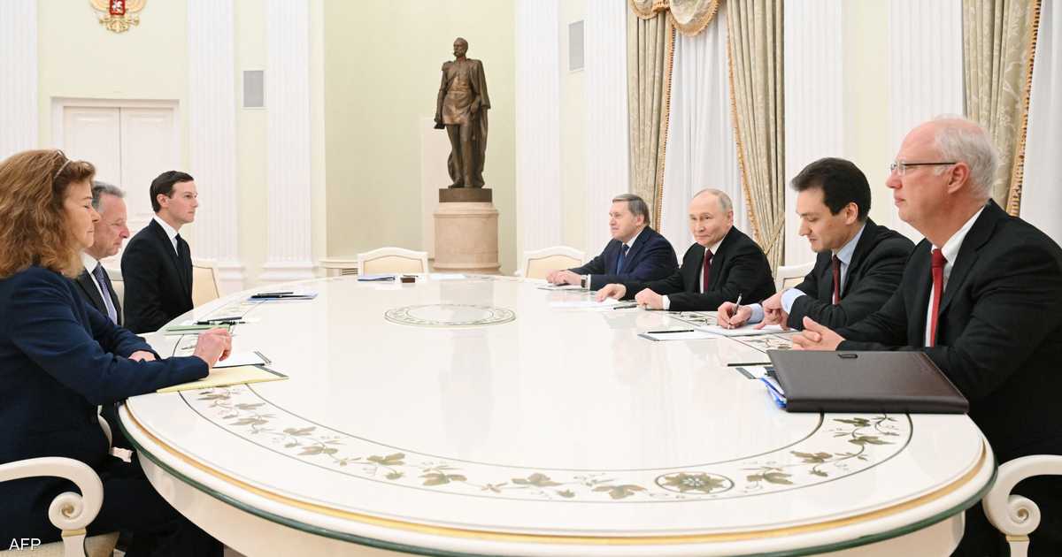 «محادثات مثمرة» انتهاء اجتماع بوتين والوفد الأمريكي حول السلام في أوكرانيا