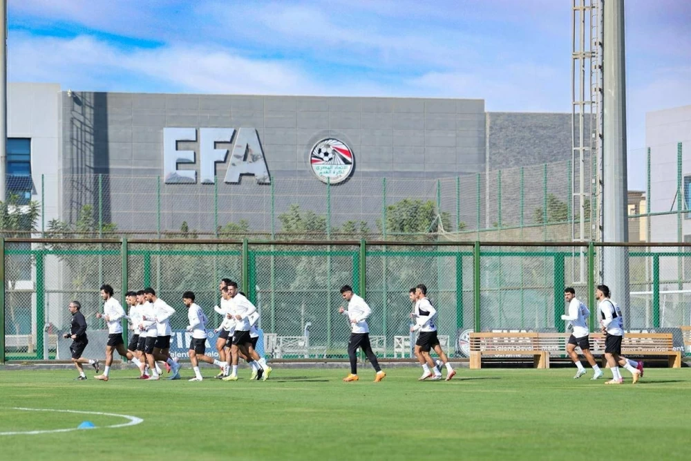 «تدريب صباحي لمنتخب مصر في مركز المنتخبات الوطنية»