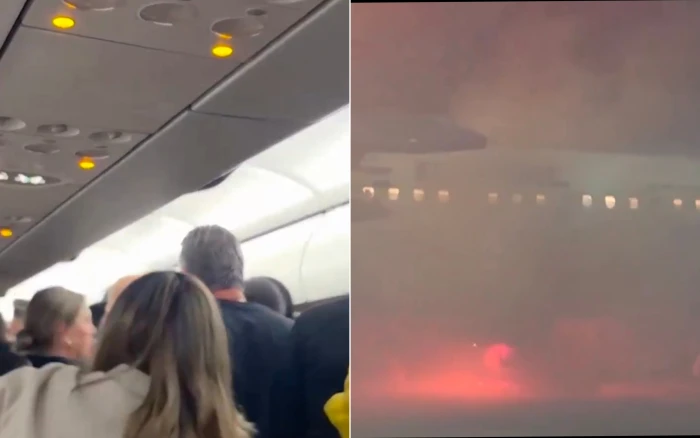 «شاهد: لحظات حاسمة عندما اشتعلت النيران في طائرة إيرباص A320 وعلى متنها 180 راكبًا»