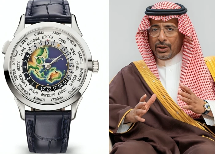 «ساعة وزير الصناعة بندر الخريف: كشف تفاصيل نوعها وسعرها من قبل حساب مختص بالساعات الثمينة»