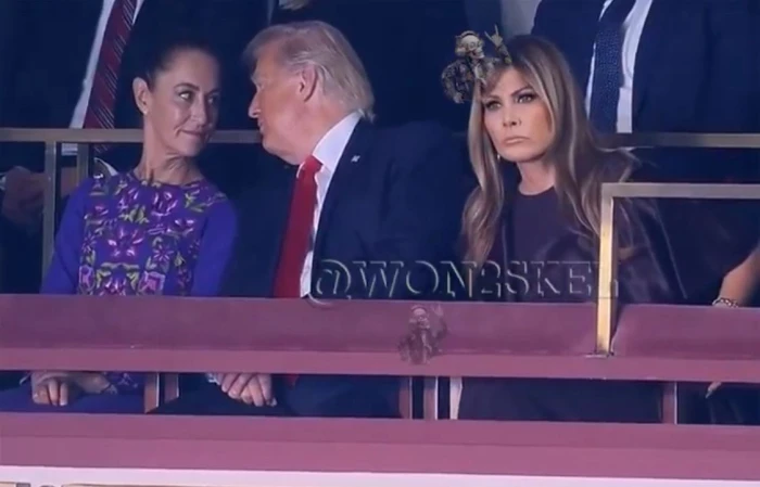 «نظرات ميلانيا تثير الجدل أثناء حديث ترامب مع رئيسة المكسيك في مراسم قرعة كأس العالم بالفيديو»