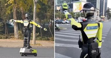 «روبوت ذكي ينظم حركة المرور في شوارع مدينة صينية»