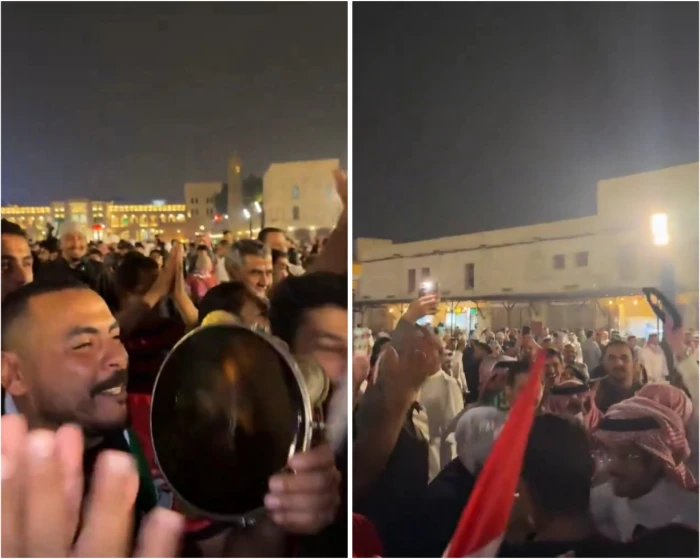 «تفاعل طريف بين الجماهير السعودية والمصرية في سوق واقف بالدوحة: الطعمية vs الكبسة»