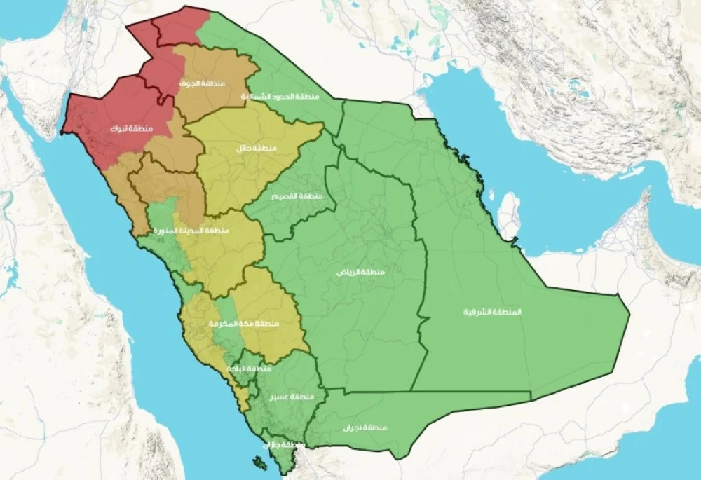 «تحذيرات عاجلة من الدفاع المدني.. خارطة الحالة المطرية توضح مخاطر السيول» الدفاع المدني يصدر تحديثات حول الأمطار الغزيرة في السعودية