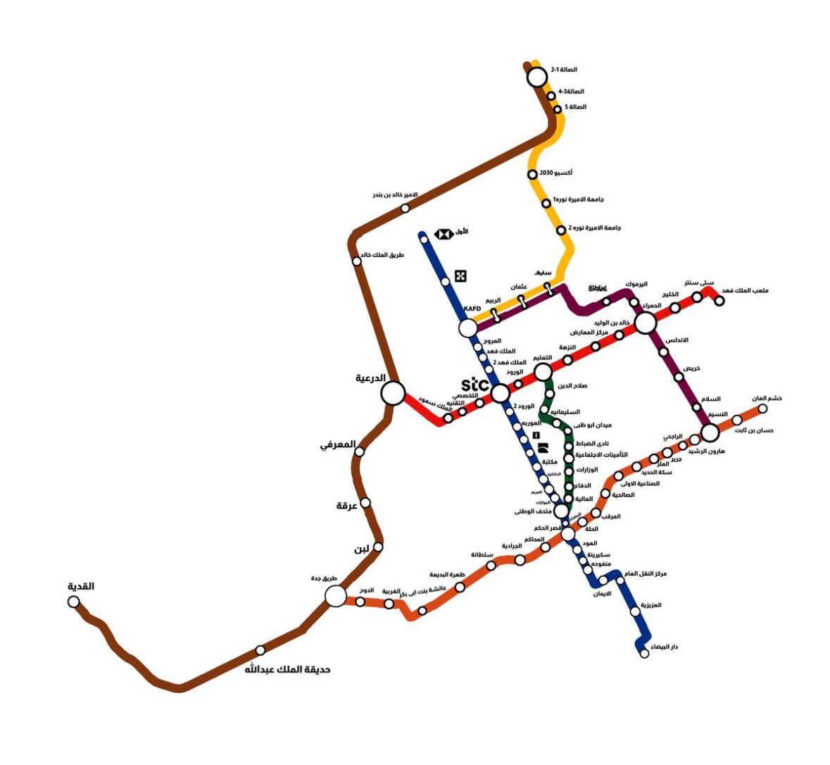 «نحو آفاق جديدة» انطلاق المسار السابع لقطار الرياض لتوسيع الشبكة إلى 250 كم