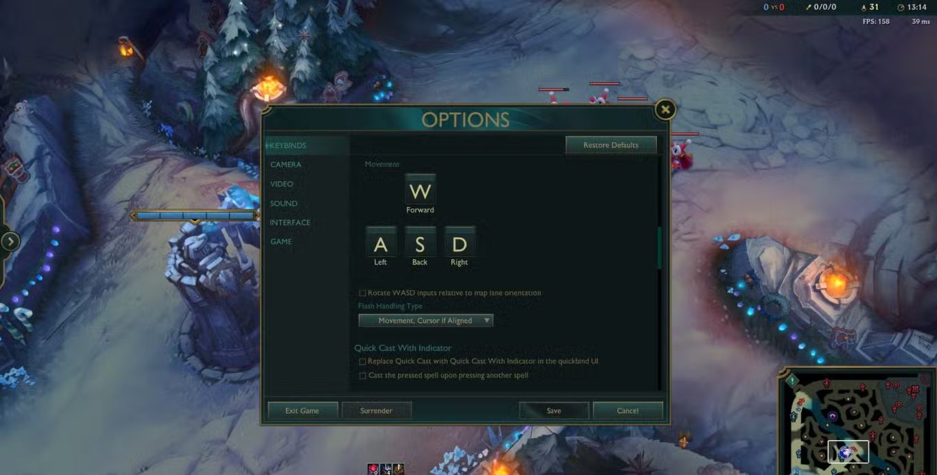 «استكشف كيف يمكنك تفعيل مفاتيح WASD في League of Legends – الجزء الثاني»